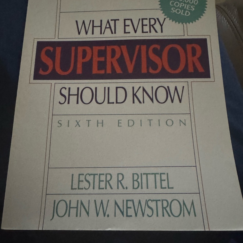 What Every Supervisor Should Know Book